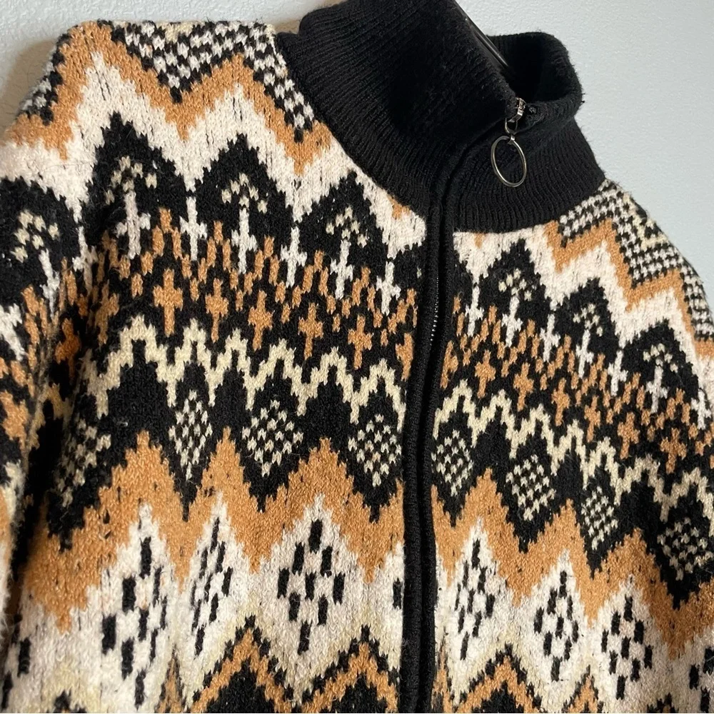 LOFT Fair Isle Half Zip Tunic Sweater - Picture 3 of 10